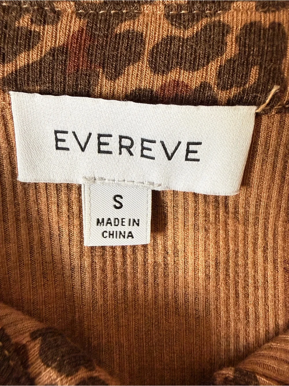 Brown Leopard Print Snap-Up Shirt